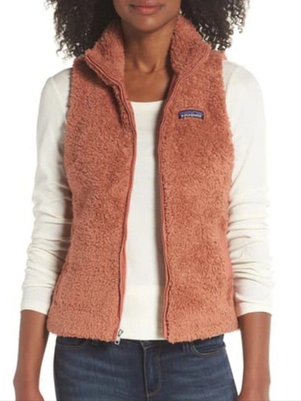 Patagonia Fleece Vest in Dusty Rose